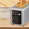 WHALL Touch Screen Toaster 2 Slice Digital Timer KST075AU - STAINLESS STEEL Like New