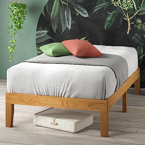 ZINUS Moiz Wood Platform Bed Frame - Twin Size, Natural OLB-RWPB-14T - Like New