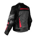 AIRTREK MESH MOTORCYCLE TOURING WATERPROOF RAIN ARMOR SIZE: M - GRAY/RED/BLACK - Like New