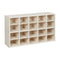 ECR4KIDS STREAMLINE 20 CUBBY TRAY STORAGE CABINET 4X5 NATURAL - WHITE WASH - Like New