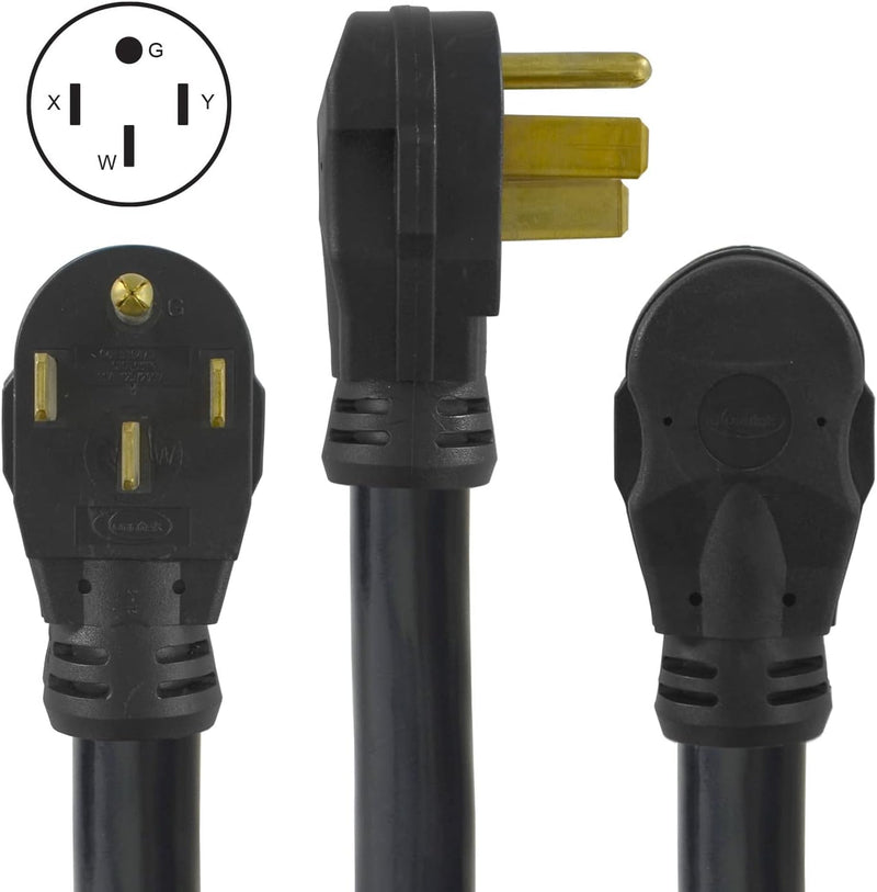 CONNTEK 1450SS2-25 50 AMP TEMP POWER GENERATOR CORD, 25-FEET - BLACK - Like New