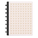 TUL® NOTEBOOK DIE-CUT LEATHER COVER JUNIOR SIZE NARROW RULED 60 SHEETS PINK - Brand New