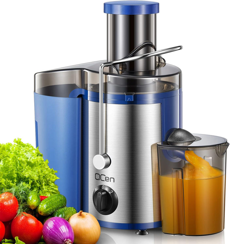 Qcen Juicer Machine, 500W Centrifugal Juicer Extractor KS-501 - BLUE Like New