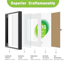 FrameWorks 11x17 Picture Frame Aluminum Frame w/Tempered Glass - Black - Brand New