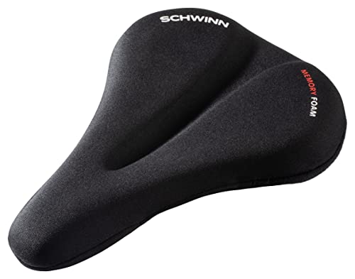 SCHWINN COMFORT BIKE SPORT SEAT COVER SPORT MEMORY FOAM PADDING - BLACK - Like New