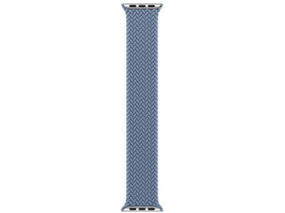 APPLE WATCH BRAIDED SOLO LOOP & SOLO LOOP 45MM - SIZE 4 - SLATE BLUE - Like New
