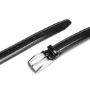 CARLO FELLINI BELTS FOR MEN 100% COW LEATHER BELT SIZE: MEN 42/46 - BLACK - Brand New