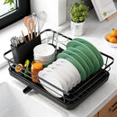 KITSURE DISH DRYING RACK- SPACE-SAVING DISH RACK, KITSURE-KI494 - BLACK - Like New