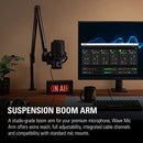 ELGATO WAVE MIC ARM PREMIUM BROADCASTING BOOM ARM 10AAM9901-BLK - BLACK - Like New