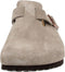 BIRKENSTOCK SOFT SUEDE LEATHER CLOGS - SIZE: MEN 10 (EU M43) - BEIGE - Like New