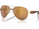 COSTA DEL MAR SOUTH POINT POLARIZED AVIATOR 54-20-134 - BRUSHED GOLD/GOLD 580G - Like New