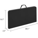 CoscoProducts COSCO XL 38.5" Fold-in-Half Card Table w/Handle B0C6N8XSCC - Black - Brand New