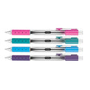 TUL GL Series Retractable Gel Pens, 0.5mm, Silver Barrel, Assorted Ink, Pack 4 - Brand New