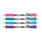 TUL GL Series Retractable Gel Pens, 0.5mm, Silver Barrel, Assorted Ink, Pack 4 - Brand New