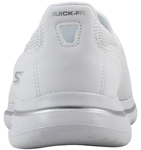 15600W SKECHERS WOMEN'S GO WALK 5 WHITE SIZE 10 - Like New