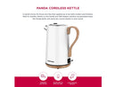 HOMEART PANDA COLLECTION, ELECTRIC KETTLE, 2-SLICE TOASTER, EGG BOILER, WHITE Like New