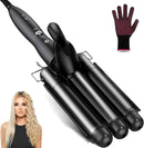 Coidak Curling Iron 3 Barrel, 1 Inch Hair Waver Curling Wand, SL-709 - Black Like New