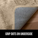 GORILLA GRIP Soft Faux Fur Area Rug, 4x6 FT, B07MVHHSXJ - Taupe - Brand New