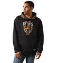10044685 ARIAT MEN'S HOODED SWEATSHIRT SIZE MEN M RATTLERS HEAD BLACK - Brand New
