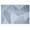 BIBB HOME WASHABLE FLANNEL PRINTED AREA RUG LATEX BACK 5X7 - GEOMETRIC STRIDE - Like New
