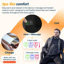 ALPCOUR HEATED MASSAGE RECLINING STADIUM SEAT 25" WIDE - BLACK - Brand New