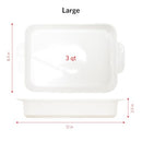 Glad Baking Dish Set, 3pc, Rectangular Stoneware Oven and Microwave Safe - Brand New