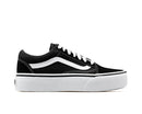 VANS OLD SKOOL PLAT UNISEX - SIZE: MEN 8.5 WOMEN 10 BLACK/WHITE - Like New