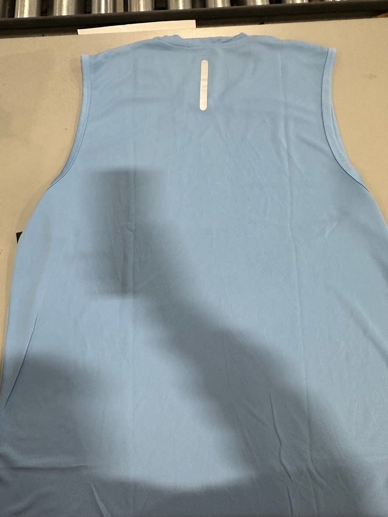 GALAXY BY HARVIC GALAXY HARVIC MEN'S SLEEVELESS MOISTURE WICKING XL - LIGHT BLUE - Brand New