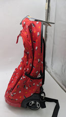 Olympia U.S.A. Melody 19" Rolling Backpack, Color Red, Penguin print - Brand New