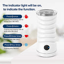 SECURA AUTOMATIC MILK FROTHER/STEAMER WITH SPATULA BRUSH CLEANING, WHITE - Like New