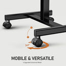 JUNHEDAMAI Mobile Rolling Laptop Desk with Lockable Wheels, B0CHVCJB6V - Black - Brand New