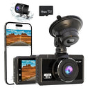 TTLITTLINY DASH FRONT AND REAR 2.5K+1080P FHD WIFI DUAL DASH CAMERA 3” - BLACK - Like New
