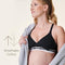BRAVADO DESIGNS WOMEN'S PADDED NURSING BRA - SIZE: WOMEN L - BLACK - Like New