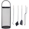 Sunnydaze 4-Piece Fireplace Tool Set with Stand - Indoor Hearth Accessories - Brand New