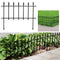 SUNNYDAZE ROMAN-STYLE 9' OUTDOOR GARDEN METAL FENCE PANEL SET- 5 PANELS - BLACK - Like New