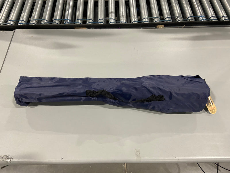 TREK OUTDOOR LIVING SOLUTIONS HEAVY DUTY CAMPING CHAIR - DARK BLUE - Like New