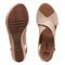 261248684050 CLARKS WOMEN ANNADEL EIRWYN WEDGE SANDAL SAND NUBUCK SIZE 9.5 - Like New