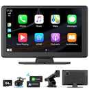 MOECKEARLA WIRELESS CARPLAY 5K DASH CAM 9" PORTABLE APPLE CARPLAY - BLACK - Like New