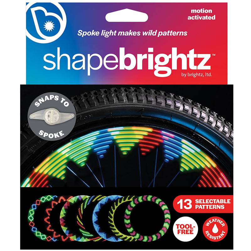 BRIGHTZ SHAPEBRIGHTZ LED BIKE SPOKE LIGHT MOTION 12 PATTERNS - MUTICOLOR - Like New