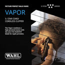 Wahl Professional 5 Star Vapor Cord/Cordless Clipper, F32 Fadeout Blade - Black - Like New