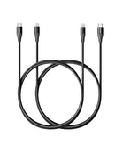 ANKER USB C TO LIGHTNING CABLE APPLE MFI CERTIFIED POWERLINE II (3FT, 2) - BLACK - Like New