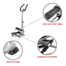 Sunny Health & Fitness Twist Stepper with Handlebar Stair Step Machine - BLACK - Like New