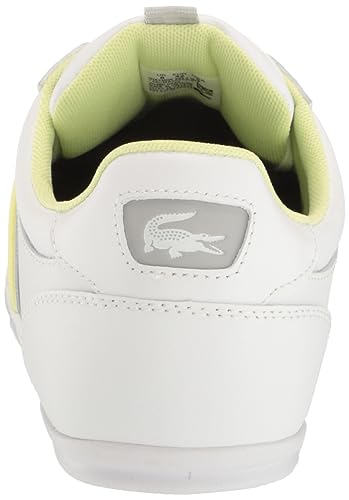 746CMA00052L6 LACOSTE MEN'S CHAYMON SNEAKER WHITE/LIGHT GREEN SIZE 10 - Like New