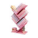 Tree Bookshelf 4-Layer Floor Standing Bookshelf Can Hold Books Magazines Pink - Like New