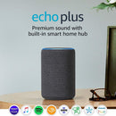 Echo Plus 2nd Gen Premium sound with built-in smart home hub - Charcoal Like New