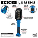 PERFORMANCE TOOL DIRECT PLUG LED DROP LIGHT - BLUE BLACK - Like New