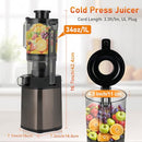 FAB&DELUXE Cold Press Juicer, 34oz Machines with 4.3" Chute, HGM-902 - Black - Like New
