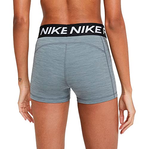CZ9857-084 NIKE WOMEN PRO 365 3IN SHORTS GRAY/BLACK SIZE S - Brand New