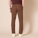AMAZON ESSENTIALS SLIM-FIT WRINKLE-RESISTANT FLAT-FRONT CHINO, 34WX32L, BROWN - Brand New