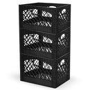 Juggernaut Storage 3-Pack 24-Quart Heavy-Duty Plastic Stackable Milk Crates - Brand New